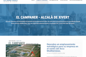 El polígono industrial El Campaner de Alcalà de Xivert estrena web para captar empresas