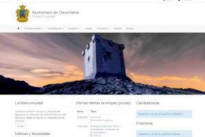 L’Ajuntament de Cocentaina incorpora el portal d’ocupació de la Mancomunitat de l’Alcoià i el Comtat a la seua web
