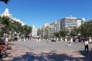 València reprén la conversió en zona de vianants de la plaça de l'Ajuntament