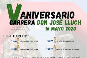 La V Carrera Solidària Don José Lluch celebra la seua primera edició virtual