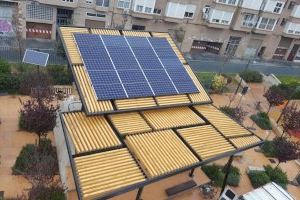 Comença la instal·lació de cinc noves pèrgoles fotovoltaiques en la ciutat de València