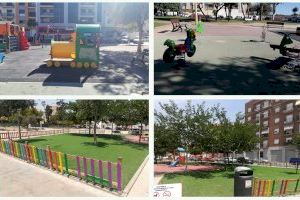 Finalitza el tancat de protecció dels parcs infantils de Quarts de Calatrava i Santa Berta a Burriana