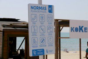 Noves mesures a Puçol per a gaudir d'una platja segura