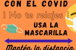 El Ayuntamiento de Utiel lanza la campaña “Con el Covid ¡No te relajes!” para evitar repuntes en el periodo vacacional