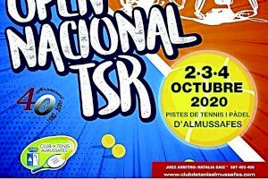 Almussafes acull del 2 al 4 d'octubre el seu XXII Open Nacional de Tennis en Cadira de Rodes