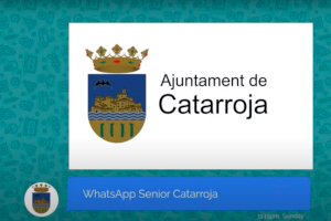 Catarroja llança un programa de formació per a persones majors a través de Whatsapp