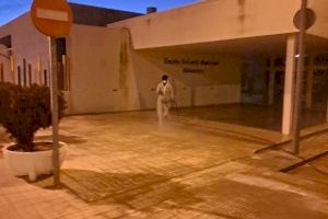 Almenara intensifica la desinfecció dels espais públics