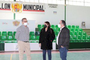 Novelda prepara la logística en el Pabellón Deportivo Municipal para las vacunaciones masivas en abril