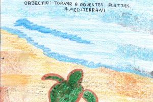 Alrededor de 350 alumnos de Cullera participan en el concurso de dibujo ‘Tortugas en el Mediterráneo’