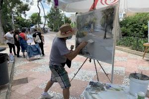 Rubén Paricio, de la Vall d'Uixó, gana el Concurso de Pintura Rápida al Aire Libre de Alberic 2021