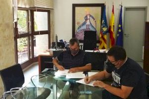 El Ayuntamiento de Aspe  firma el convenio con la Asociación de Comerciantes y Afines