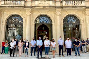 La Diputació de Castelló se suma al minut de silenci per les víctimes de l'ensulsiada a Peníscola