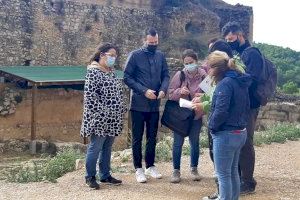 La Diputació de Castelló inicia a Xivert els treballs de protecció de les pintures templeres del castell