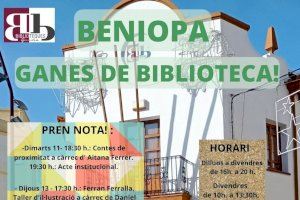 La biblioteca de Beniopa reobri l’11 de gener després d’una renovació estructural, del mobiliari i de l’equipament