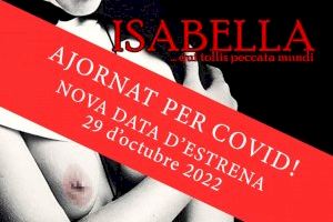 L’òpera «Isabella» prevista per a aquest dissabte al Gran Teatre s’ajorna al dia 29 d’octubre de 2022