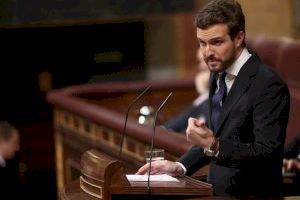 Pablo Casado abandona el Congrés després de preguntar a Pedro Sánchez