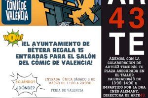 El Ayuntamiento de Bétera invita a 15 jóvenes al Salón del Cómic de Valencia