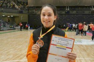 La paiportina, Nerea Portillo, bronce en el Campeonato de España junior de taekwondo