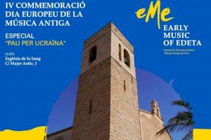 Turisme Llíria presenta la 4a edició del “eMe, Early Music of Edeta”