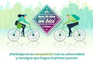 La Universitat Jaume I de Castelló se suma al «Repte 30 dies en bici»