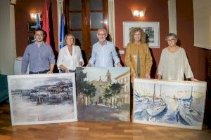 L'Ajuntament d'Alboraia lliura a la Junta Local Contra el Càncer tres quadres premiats al concurs "Pinta al carrer"