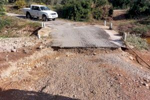 Aquest és l'estat de les carreteres de Castelló després del pas de la gota freda