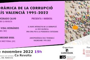 L’Observatori Ciutadà contra la Corrupció analitza les sentències de corrupció pública a la C.Valenciana dictades entre el 1995 i el 2022