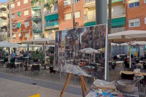 José Manuel Aznar, ganador de la primera edición del concurso de pintura rápida “De Sol a Sol” de Vilamarxant