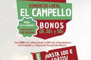 El Campello lanza mañana la campaña “Bonos consumo Navidad” financiada por Diputación