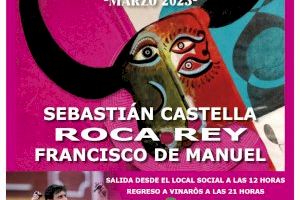La Peña Taurina Pan y Toros viajará a Castellón para ver a la máxima figura del toreo de la actualidad: ROCA REY.