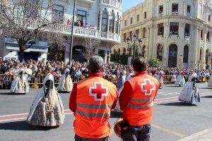 Cruz Roja atiende a más de 330 personas durante el dispositivo sanitario de Fallas 2023