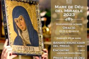 Este dissabte tindrà lloc el pregó de la Mare de Déu del Miracle a càrrec de la germana agustina de la conversió Ana Maria Juan Mira