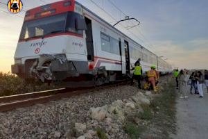 Dos ferits després del xoc entre un tren i un cotxe a Cullera