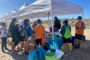 Más de 350 escolares del CEIP Rodolfo Tomás Samper participan en una jornada de limpieza en la playa de El Altet