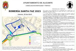 Alicante habilita una lanzadera el jueves de Santa Faz cada cinco minutos desde Puerta del Mar