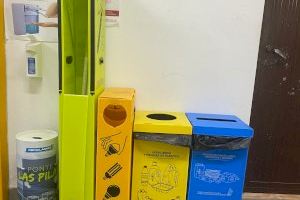 Almenara instal·la 7 nous punts de reciclatge de piles
