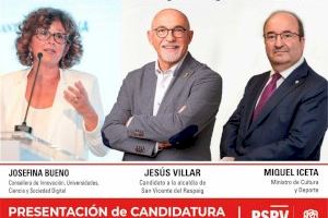 Un PSOE renovado presenta este sábado su candidatura encabezada por Jesús Villar