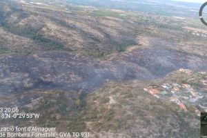 Estabilizado el incendio forestal de Alfarp: los vecinos evacuados han vuelto a casa