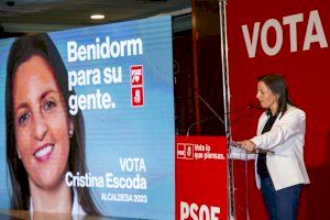 Cristina Escoda apela al voto útil: “En Benidorm, sólo votar mi candidatura garantiza el cambio”