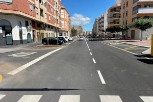 Betxí finaliza la segunda fase de obras de la avenida primero de mayo y renueva por completo su arteria principal