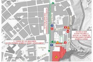 Cambios de circulación por las obras del aparcamiento de La Riba