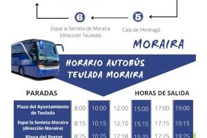 Este verano vuelve el servicio de bus gratuito a Teulada Moraira