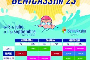 Aquagym, ritmofit, GAP, ejercicios de mantenimiento y estiramiento entre las actividades deportivas gratuitas en las playas de Benicàssim