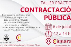 L'Ajuntament d'Alcoi i la Cámara de Comercio organitzen un taller de contractació pública per a les empreses
