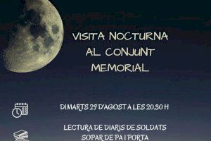 El centre XYZ organitza una visita nocturna al conjunt memorial de darrere del castell d’Almenara