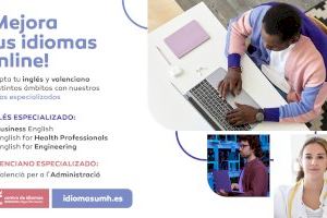 Cursos online de inglés y valenciano para profesionales con el Centro de Idiomas UMH: Salud, Negocios, Ingeniería y Administración