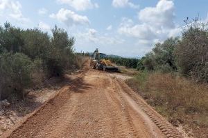 Vinaròs repara los caminos rurales afectados por las intensas precipitaciones de septiembre