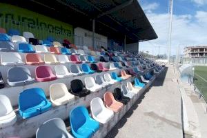 Betxí renova les graderies i la zona de banquetes del camp de futbol municipal