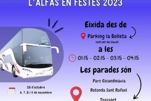 El Ayuntamiento de l’Alfàs dispone un servicio nocturno de autobús gratuito en Fiestas del Cristo del Buen Acierto