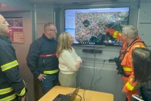La Diputació ofrece todo su apoyo a los alcaldes de los municipios afectados por el incendio en La Vall d’Albaida y La Safor